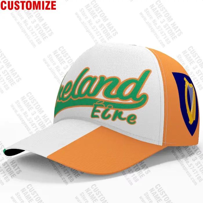 Casquette de Baseball en irlande, Logo de l'équipe sur mesure en 3d, chapeau de pêche, voyage Irl, d