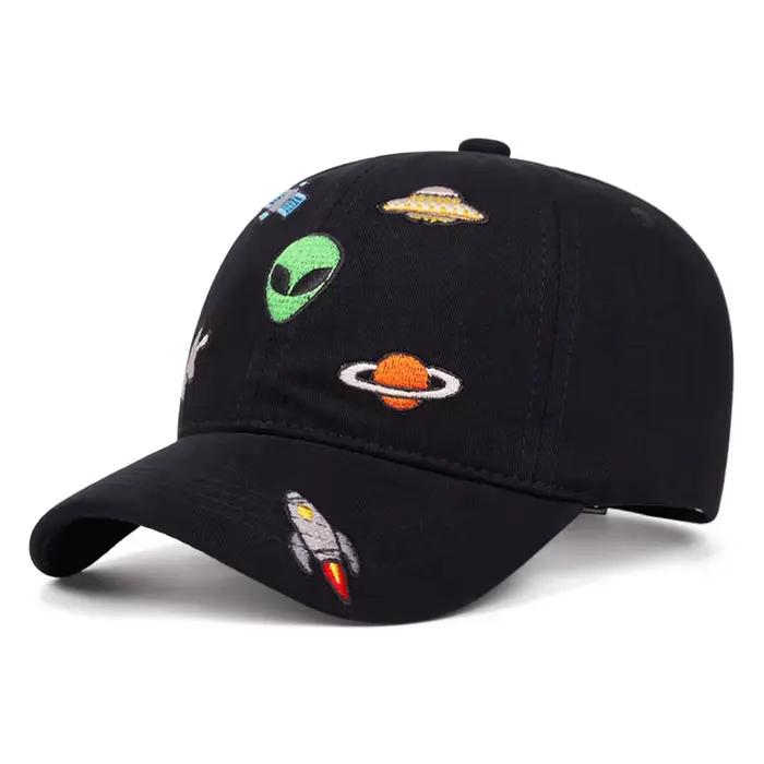 Nouvelle casquette pour enfants, broderie vaisseau spatial, casquettes de baseball pour bébés garçon