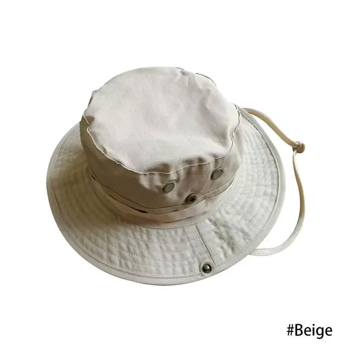 CamSolomon-Chapeau Boonie pour homme, chapeaux DulHunting, Jungle Exploration, casquette d'été, chas