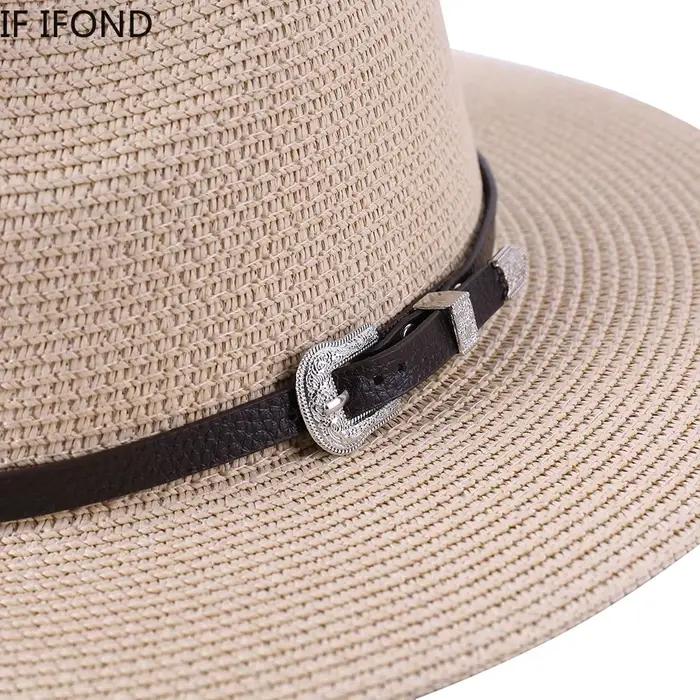 Chapeau de paille de grande taille 60CM pour parents et enfants, en papier d'été, Panama, Jazz, plag