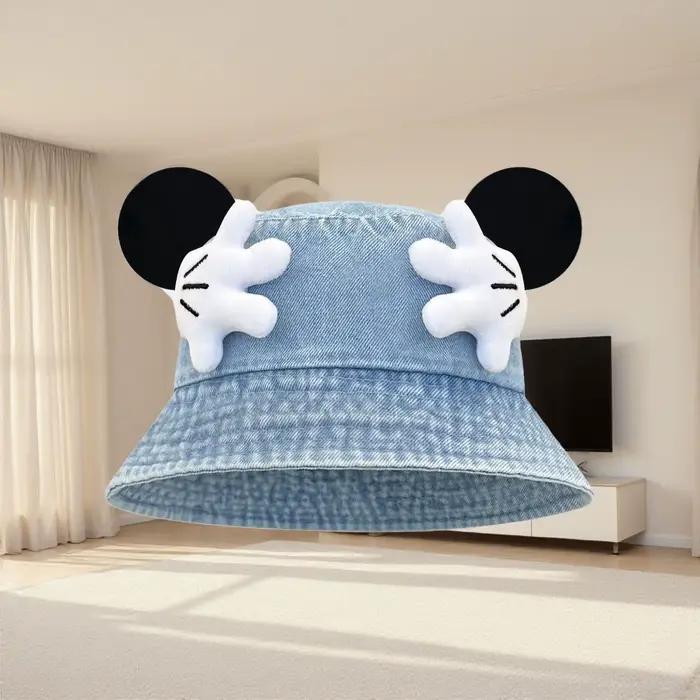Nouveau chapeau bob de pêcheur pour femme, motif dessin animé, protection solaire estivale, effet am