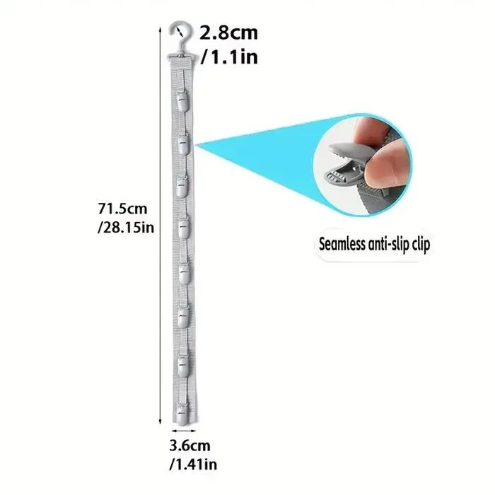 Support de rangement pour chapeaux avec 8 pinces - Peut contenir 8 chapeaux, idéal pour ranger diver