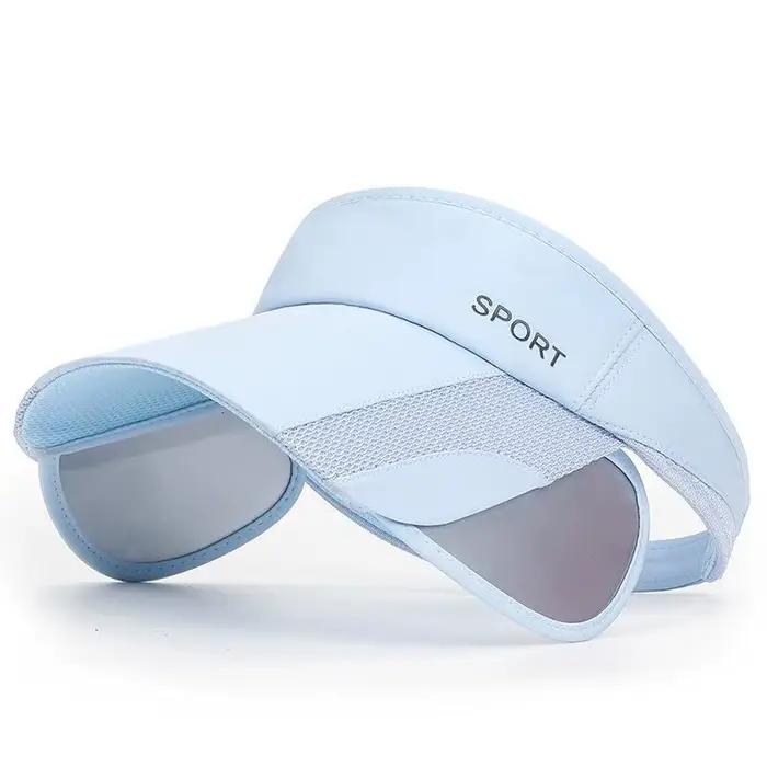Chapeau de sport d'été pour femme, chapeau de soleil à large bord rétractable, réglable, protection 