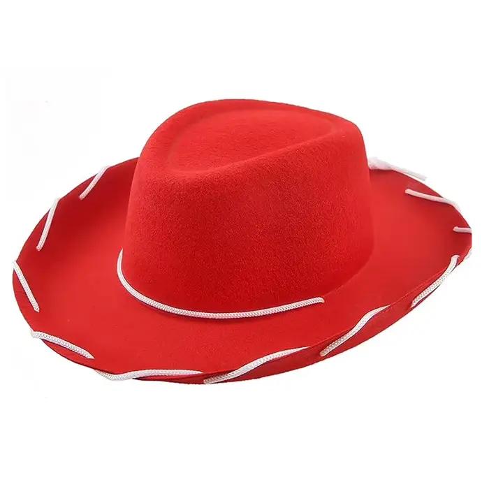 Chapeau de cowboy, chapeau de shérif western, chapeau de cowgirl à large bord pour hommes et femmes,