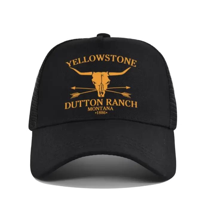 Nouveau YELLOWSTONE respirant Baseball chapeau hommes femmes Sports de plein air maille camionneur c