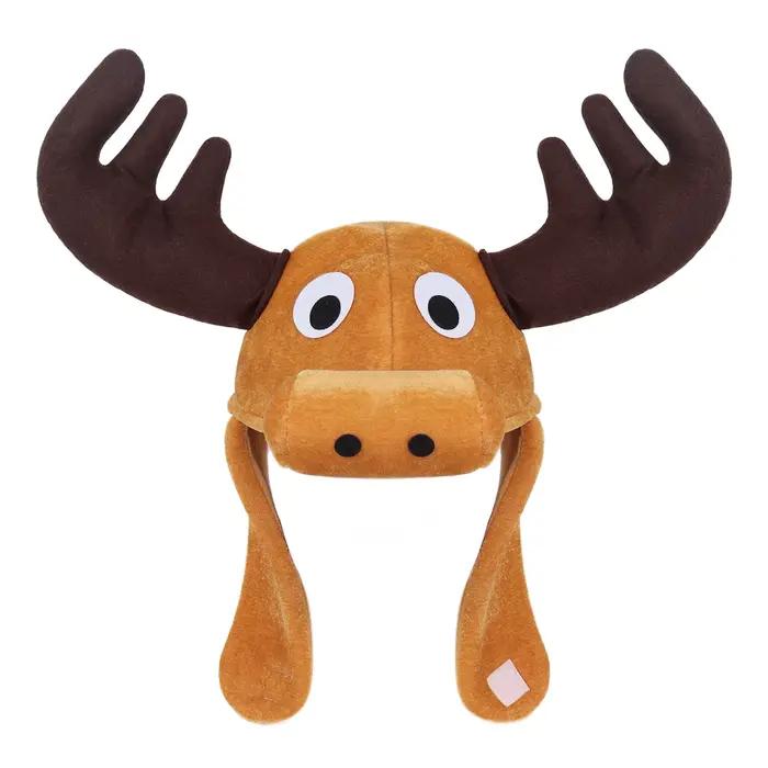 Chapeau de cerf en peluche, couvre-chef en bois mignon, accessoire de Costume de Cosplay de fête