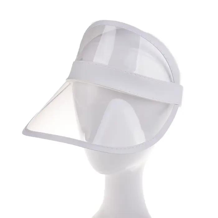 Chapeau d'Extérieur en PVC Unisexe, Visière Transparente, de ix, en Plastique Transparent, Casquette