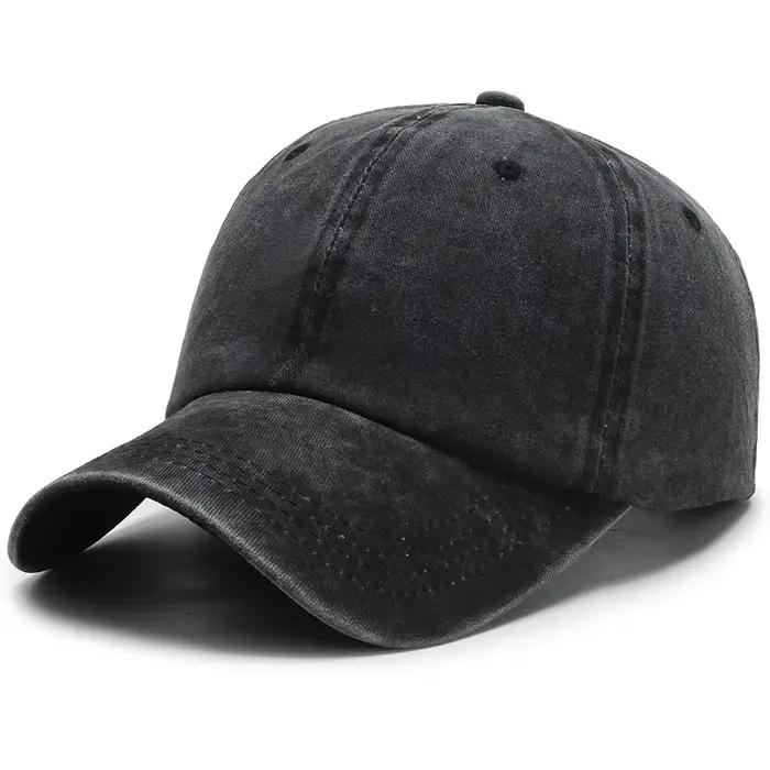 Casquette de Baseball en coton délavé avec Logo personnalisé, broderie personnalisée pour hommes et 