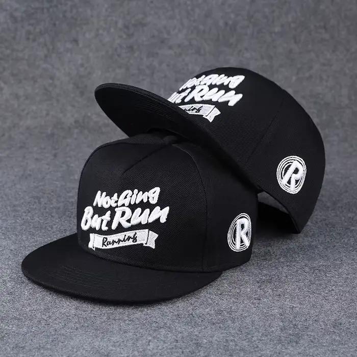 Casquette de baseball unisexe avec lettres de l'alphabet, brodée, bouton arrière, chapeau d'extérieu