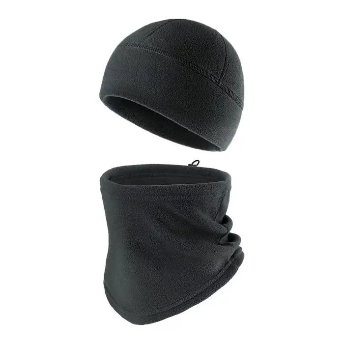 1 ensemble hiver chaud visage couverture crâne casquette coupe-vent épaissir polaire cyclisme casque