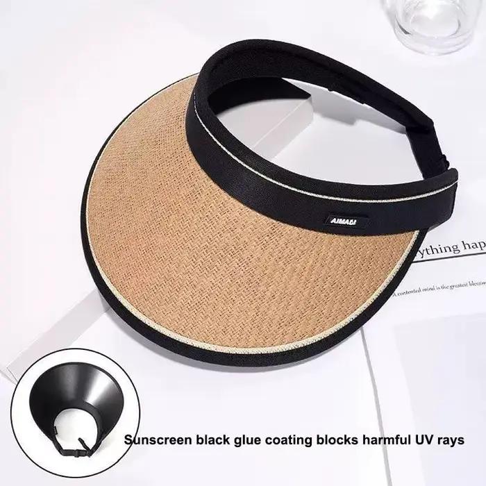 Visière vide pour femmes et filles, décontractée, pliable, protection UV, chapeau de plage, casquett