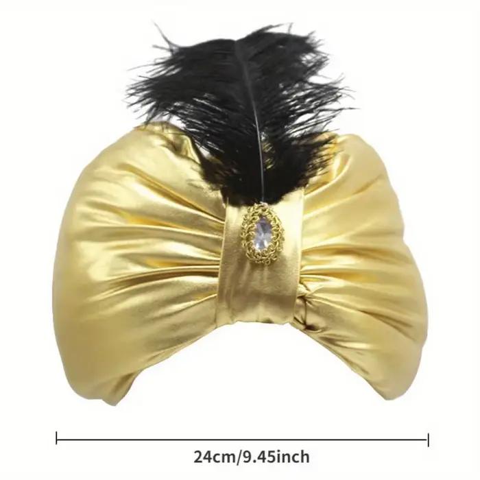 Chapeau indien de couleur vive pour Halloween, chapeau de plumes nationales, chapeau Baotu européen 