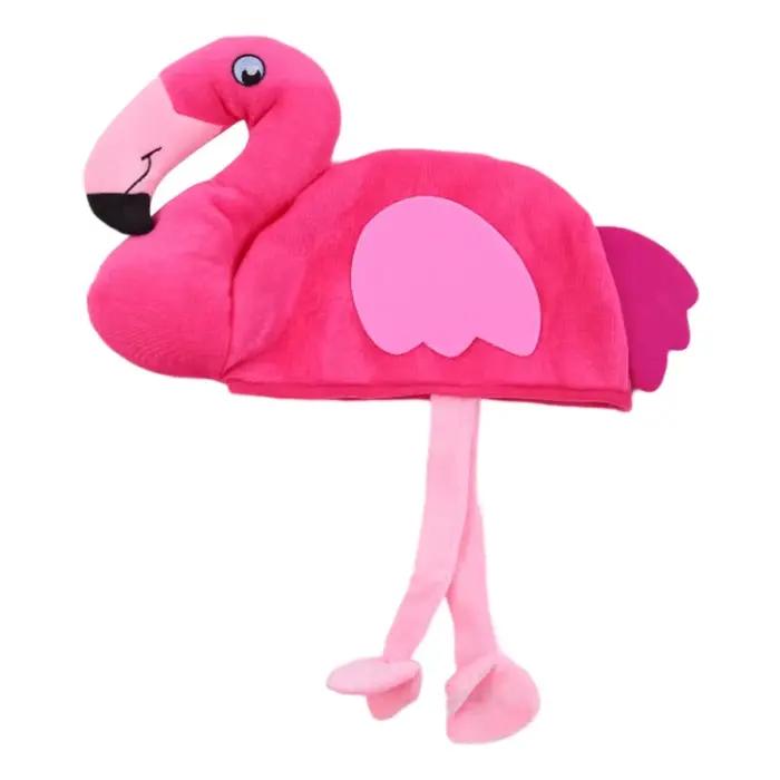 Chapeau drôle d'halloween en forme flamant rose, chapeau amusant fou, chapeau seau pour Thanksgiving