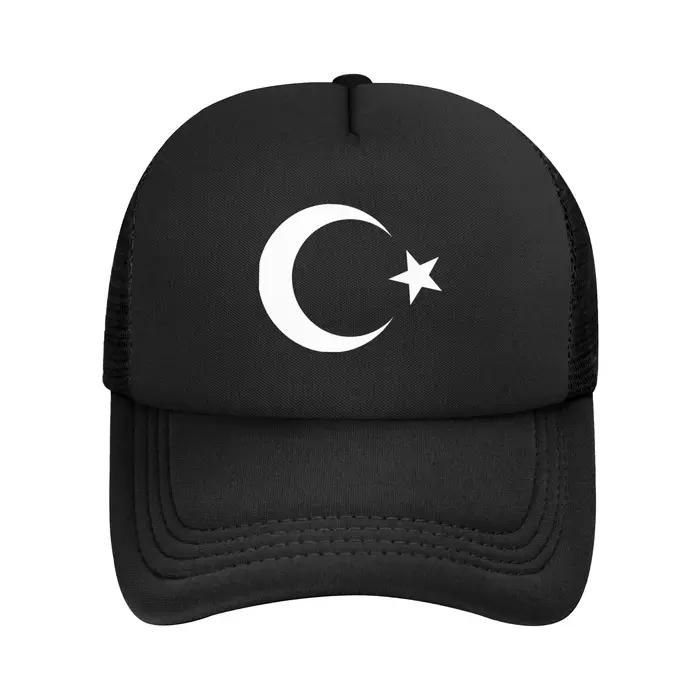Casquette drapeau turc pour femmes et hommes, chapeaux d'extérieur, casquette de soleil réglable, no
