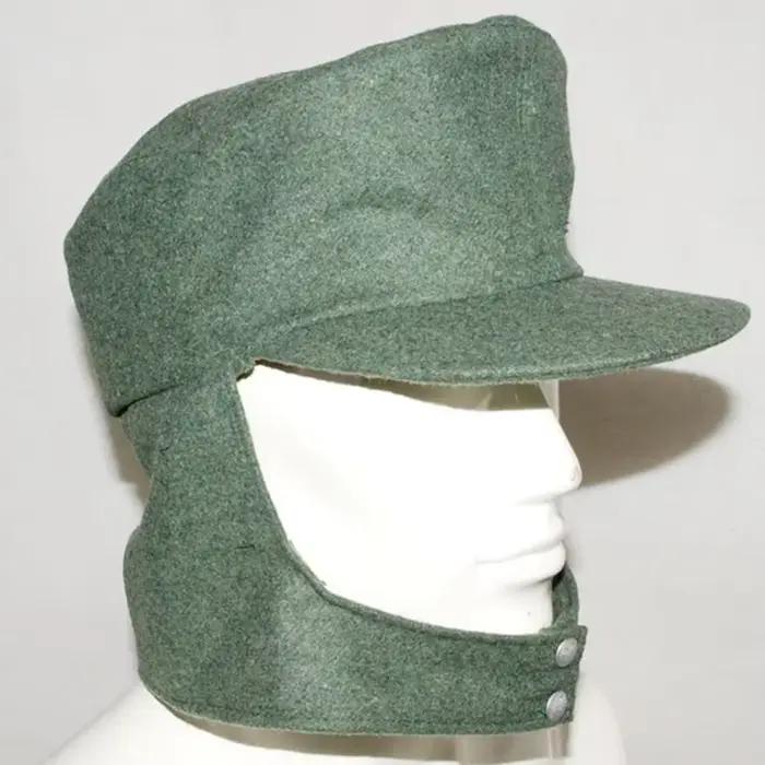 Casquette de champ en laine allemande WH EM M43 Panzer