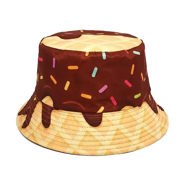 Chapeau Bob Tendance à Motifs, Chapeau de Pêcheur Réversible, Casquette Panama pour Homme et Femme, 