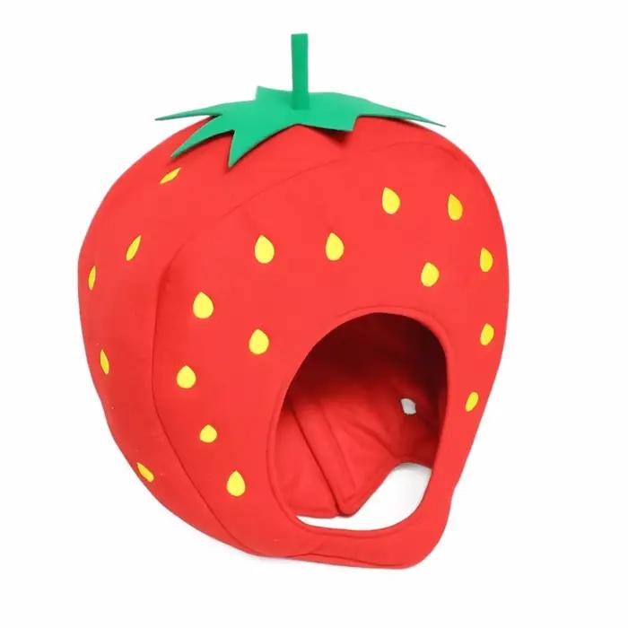 Chapeau de fruits au Design de dessin animé drôle, chapeau Orange doux réglable, chapeau de fraise, 