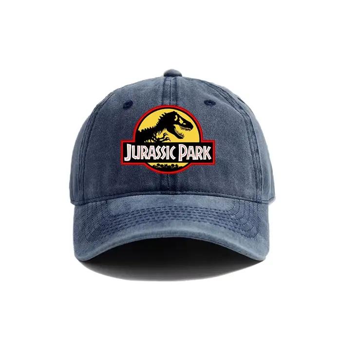 Casquette de Baseball Jurassic Park, chapeaux en détresse, casquette dinosaure rétro pour hommes, ch
