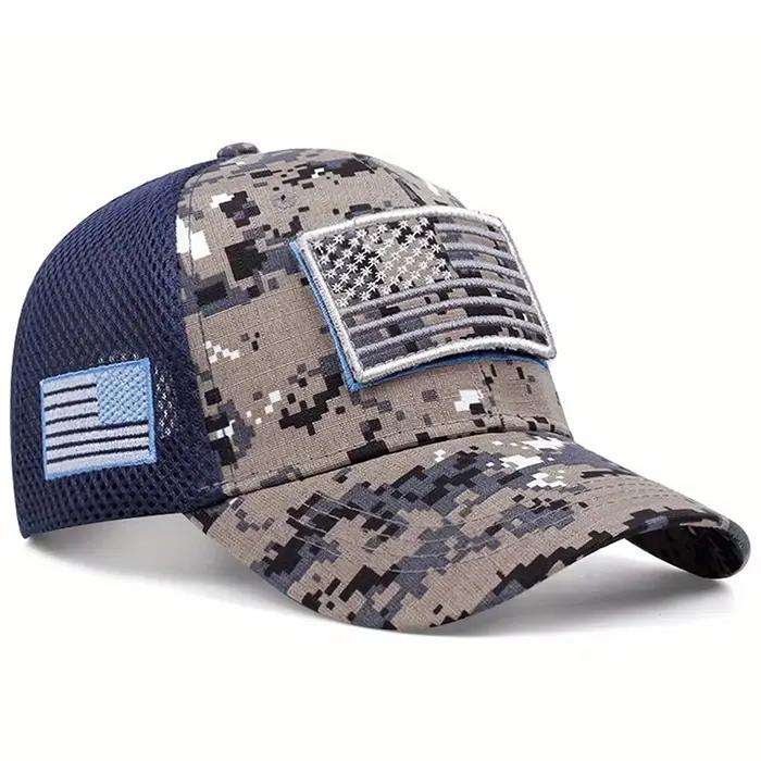 2025 mode nouveau chapeau de baseball brodé drapeau américain maille chapeau rue hip hop chapeau en 