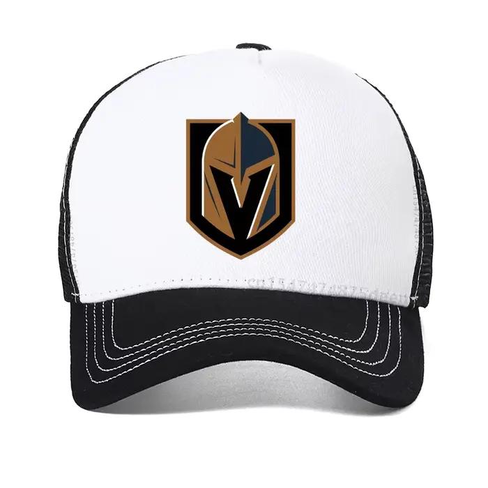 Casquette de baseball Golden Knights pour hommes, style décontracté Vegas, à rayures, avec imprimé c