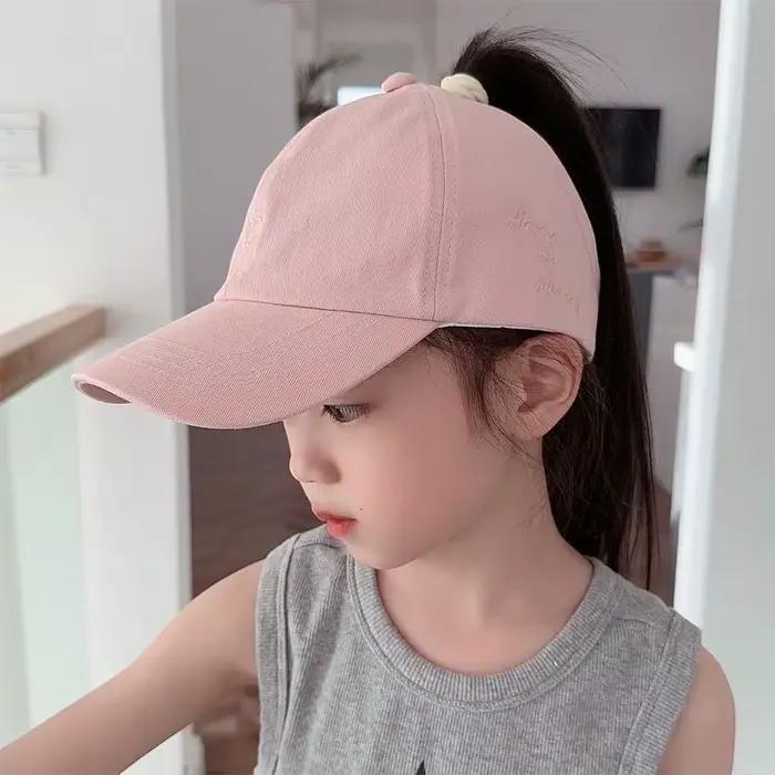 Casquette bébé garçon lettre brodée coton lavé été enfants casquettes de baseball bébé fille chapeau