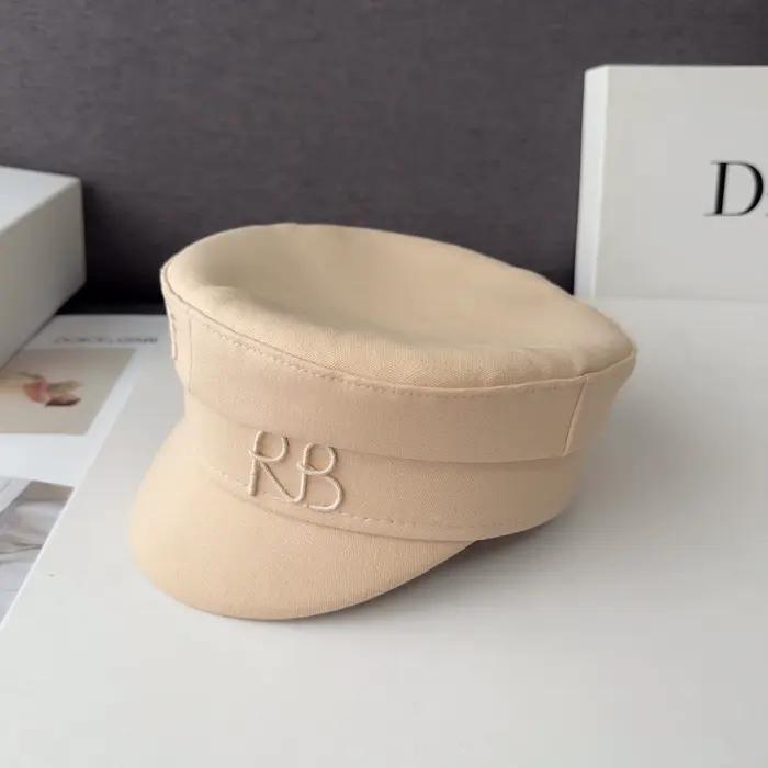 Nouveaux chapeaux britanniques printemps-été pour femmes avec lettres, casquette gavroche tendance e