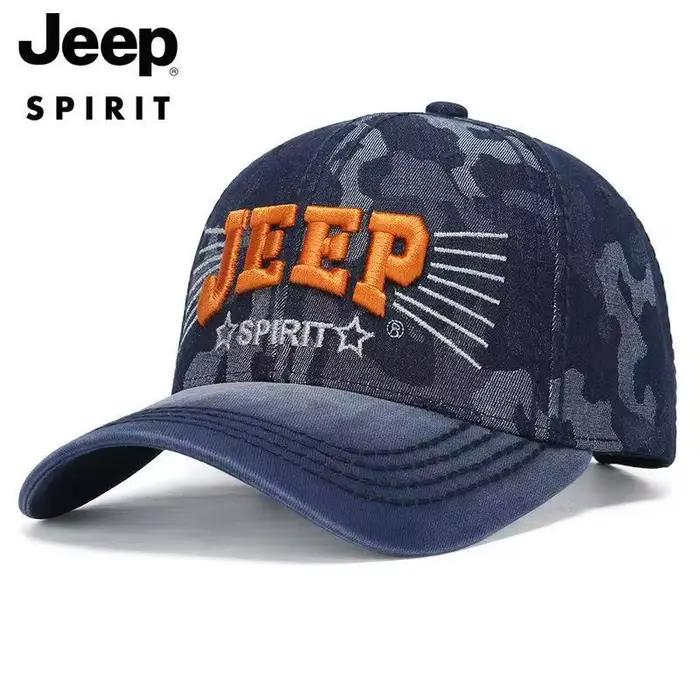 JEEPSPIRIT Jeep marque Denim casquette de Baseball 2025 nouveau Style tout-Match Hip-Hop tendance Co
