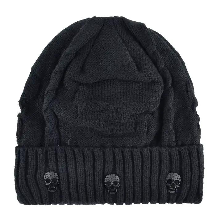 Bonnet tricoté en laine pour homme, style Hip Hop, en velours, Rasta