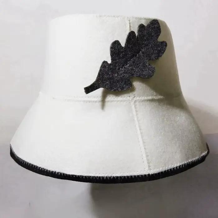 1 pièce Chapeau de sauna en feutre, protection de la tête, anti-chaleur, taille unique, style russe,