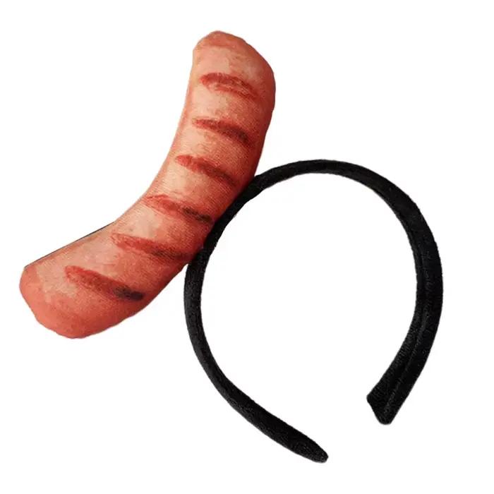 Bandeau fête drôle, bandeau nourriture drôle, chapeau nourriture, Costume Hotdog