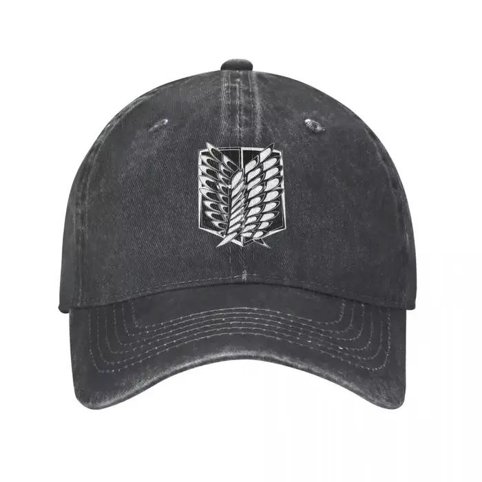 Casquette de Baseball Scout Regiment AOT, Vintage, délavée, attaque sur Titan, casquette de soleil u
