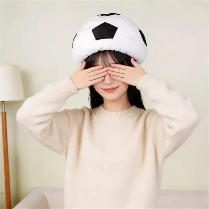 Couvre-chef Football amusant, chapeau idéal pour les fêtes jeux les événements à thème, tissu ventil