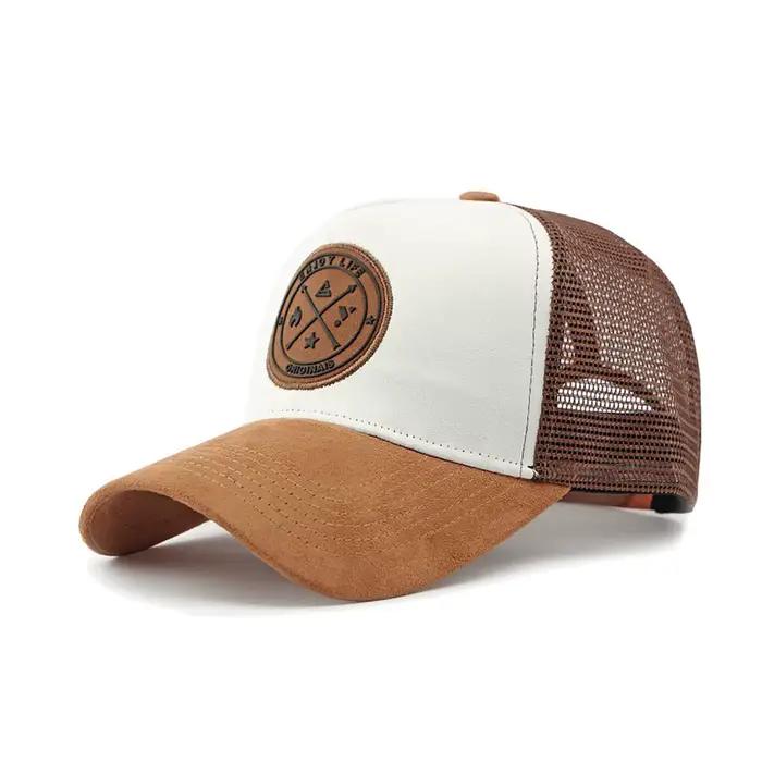 Casquette de Baseball d'été en fil de maille de Sport, Patch de lettres, chapeau à rabat décontracté