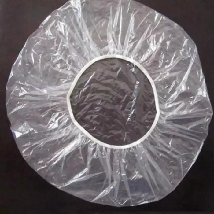 100 pièces élastique imperméable adultes douche bonnet de bain jetable Spa maison cheveux chapeau
