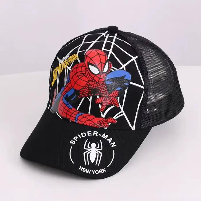 Casquette de baseball Marvel Spider-Man pour enfants, motif dessin animé, protection solaire extérie