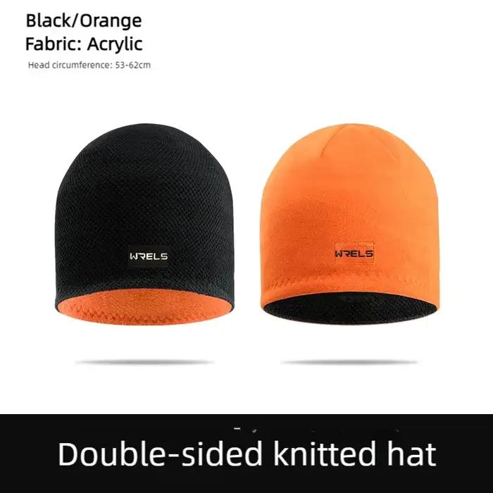 WRELS-Chapeau de sport unisexe à deux côtés, chapeau chaud, coupe-vent, extérieur, pêche, cyclisme, 
