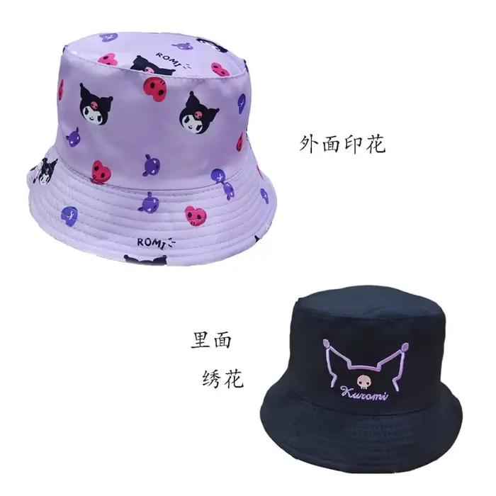 Chapeau de pêcheur brodé double face Curemi pour hommes et femmes, chapeau bob tendance à imprimé ch