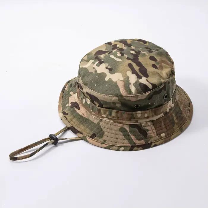 Chapeau tactique Boonie pour hommes, chapeau militaire Ripstop, chapeau de pêcheur camouflage, chape