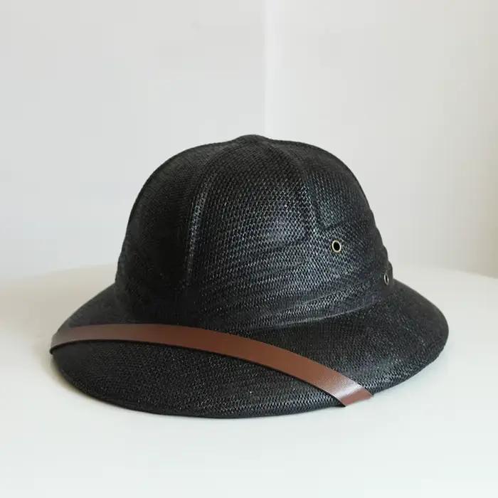 Chapeau de paille pour homme, casque de sécurité pour la tête, chapeau de pêcheur respirant pour fem