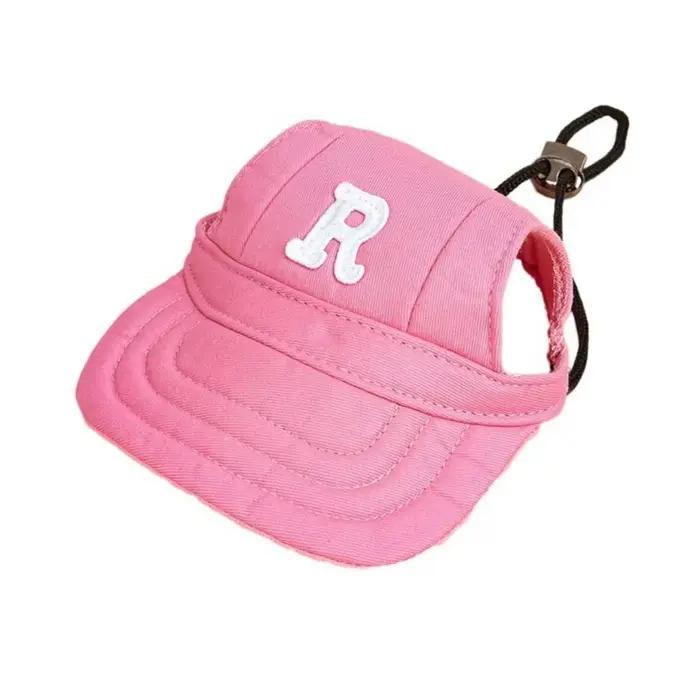 Casquette de sport brodée pour chien, chapeau de soleil respirant réglable avec trous d'oreille, cas