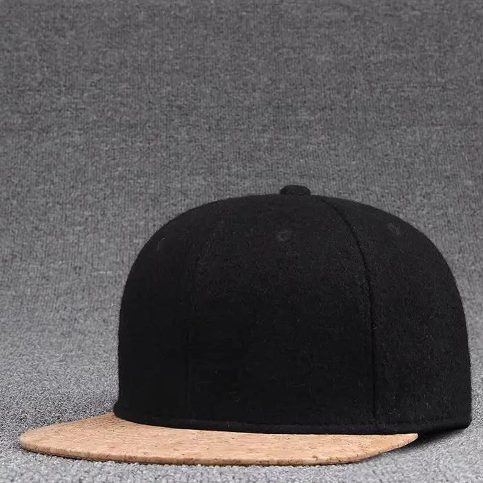 Casquettes Snapback en feutre de laine pour hommes, Hip Hop, Bboy, casquette à visière plate, chapea