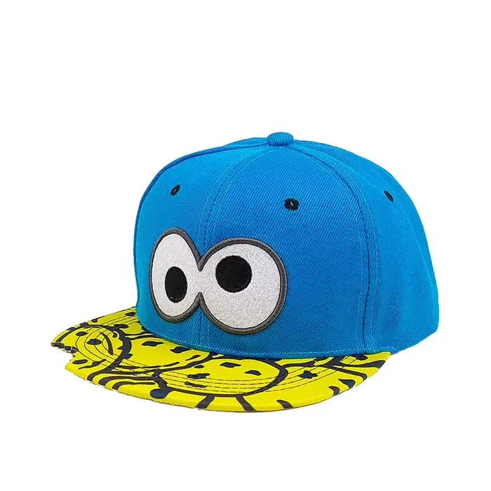 Eye PIZZA Chapeau hip hop brodé à bord plat de dessin animé Chapeau de dessin animé Printemps et aut
