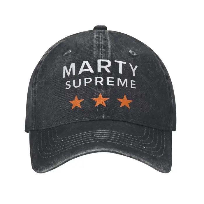 Casquette imprimée Marty Supreme pour hommes et femmes, casquette de baseball en coton, réglable, po