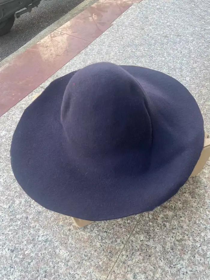 Chapeau seau en feutre 100% laine pour hommes et femmes, automne-hiver, bricolage, capuche à large b
