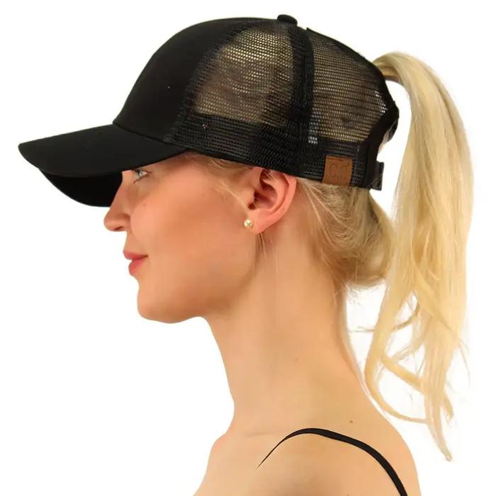 Casquette de baseball pour femme 2026 – Nouvelle casquette queue de cheval pour l'été, protection UV