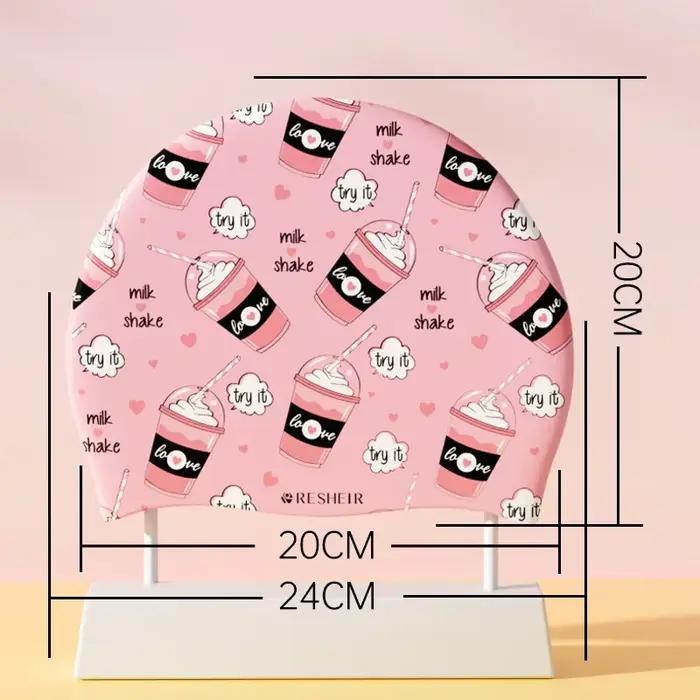 Bonnets de natation College pour hommes et femmes, imperméables, en silicone souple, grande taille, 