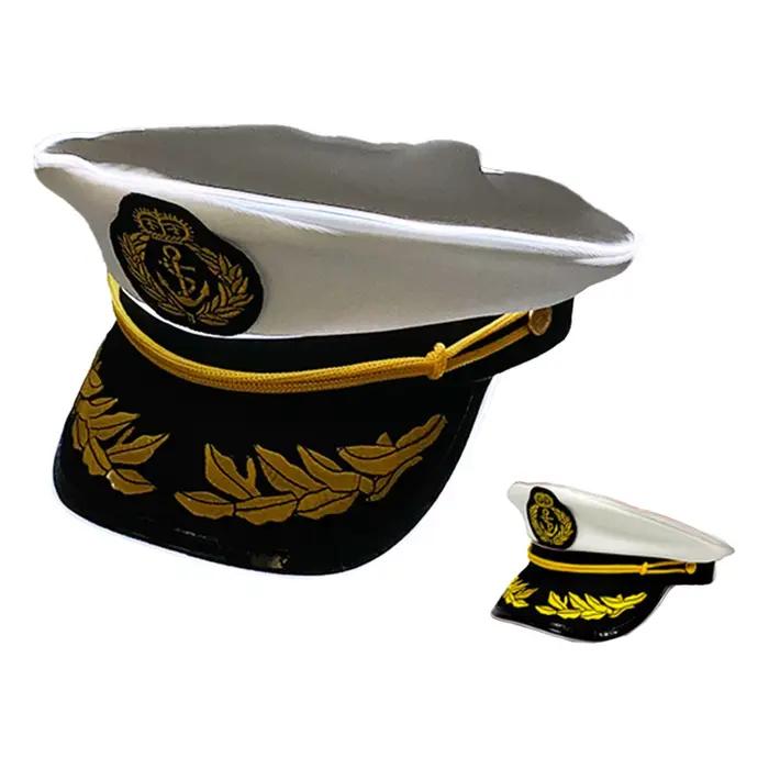 Chapeau LED amusant et à la mode, chapeau éclairé par LED, casquette de capitaine de la marine pour 