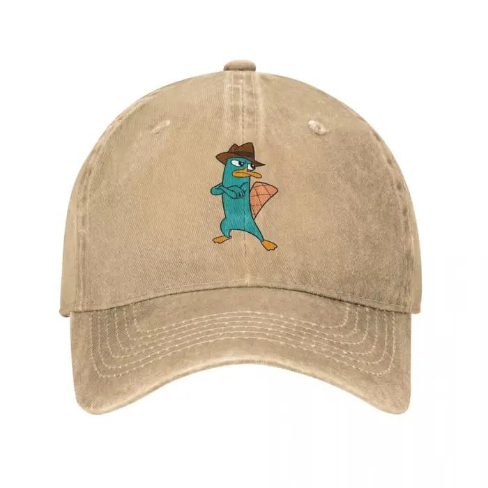 DistMurcia Denim Washed Cap, Animal Platypus, Unisex Baseball Caps, Outdoor Running, Golf Unstructed