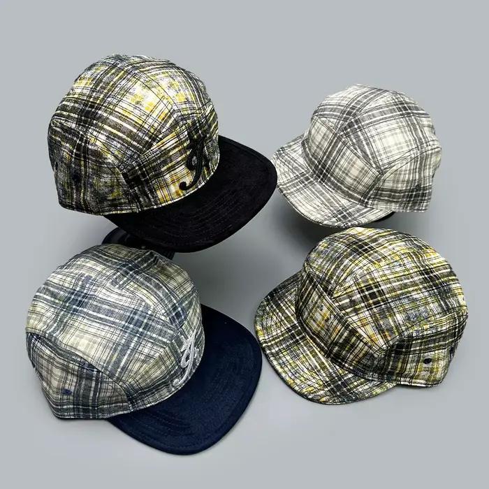 Casquettes de baseball rétro à carreaux et lettres, nouvelles, pour hommes et femmes, pare-soleil, v