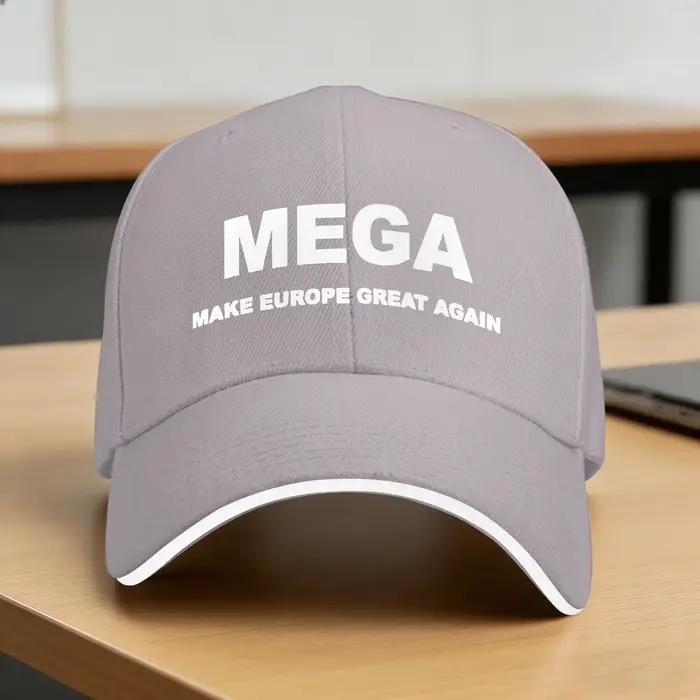 Casquette de baseball MEGA Make Europe Great Again pour femme et homme, imprimée, style camionneur, 